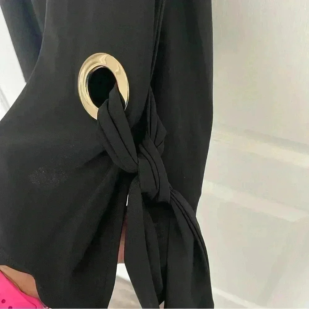 Dressy Tank Top With Side Tie - Picture 5 of 6